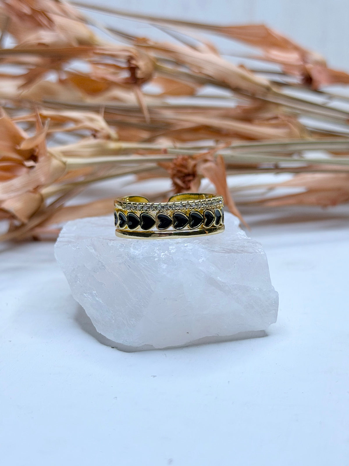 Banded Hearts Ring