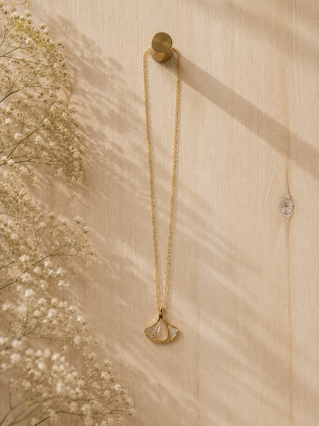 Ginkgo Leaf Necklace