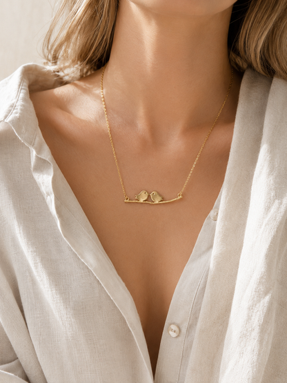 Birds on Branch Necklace