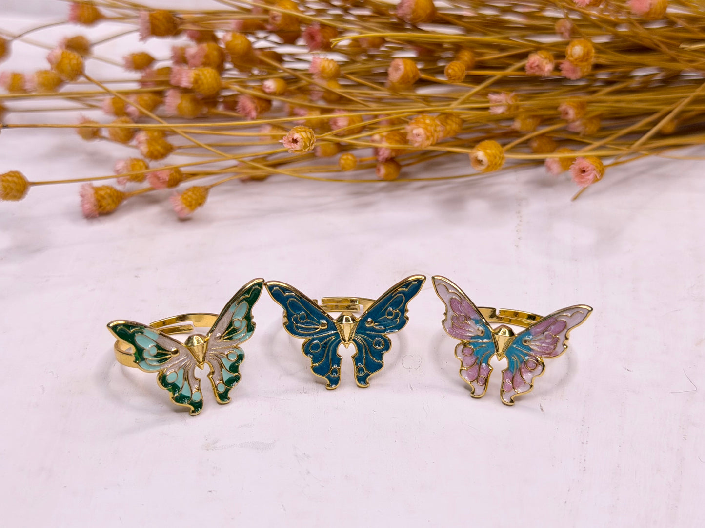 Whimsical Butterly Ring Collection