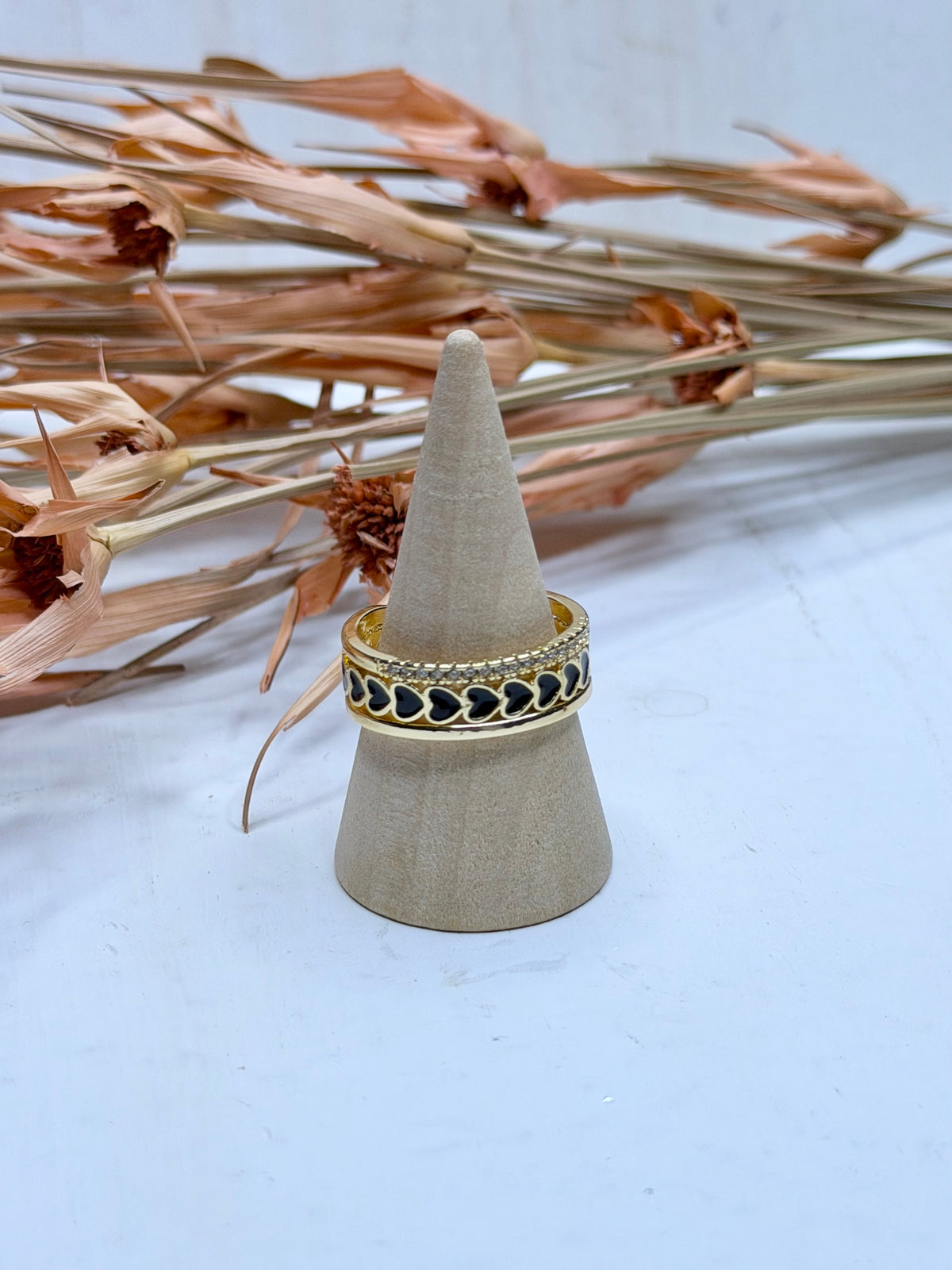 Banded Hearts Ring