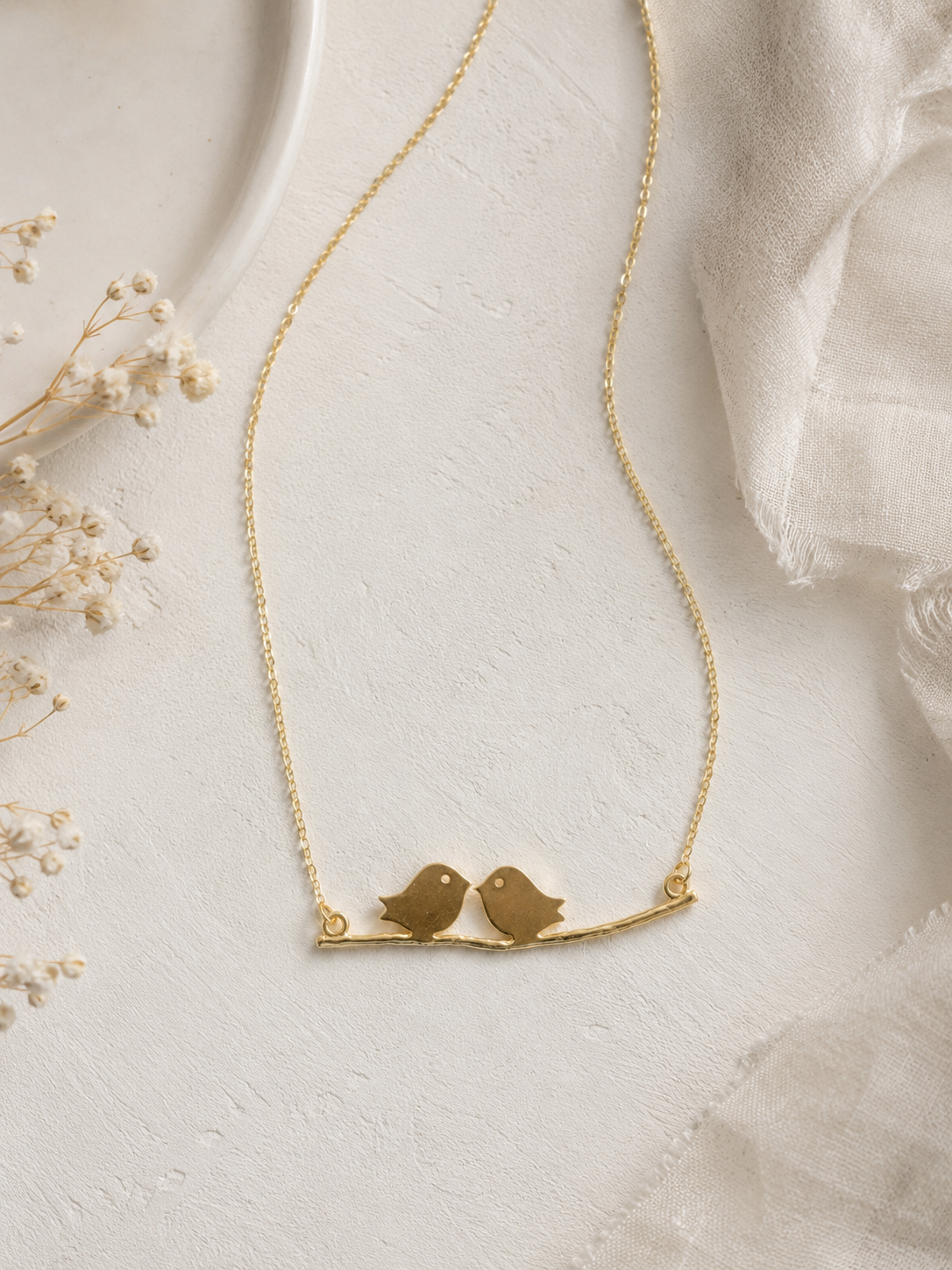 Birds on Branch Necklace