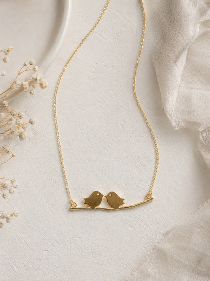Birds on Branch Necklace
