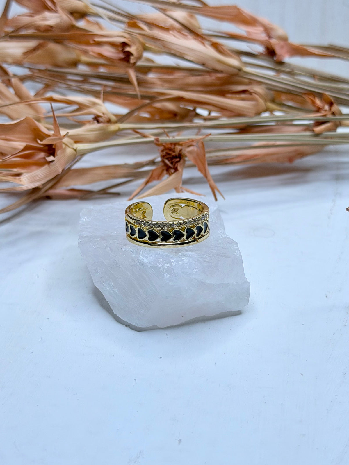 Banded Hearts Ring