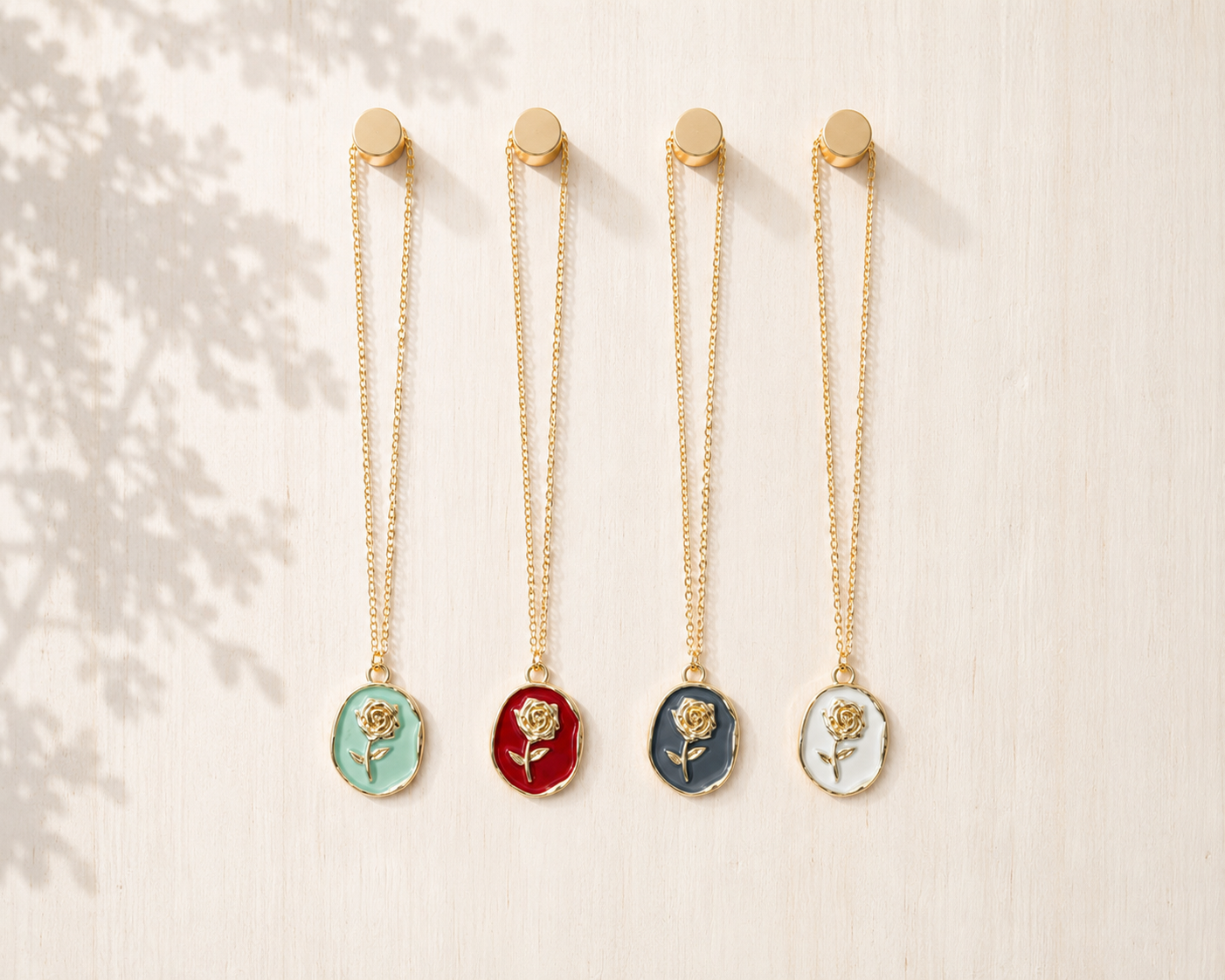 Framed Rose Necklace