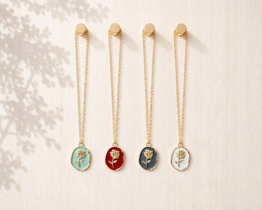 Framed Rose Necklace