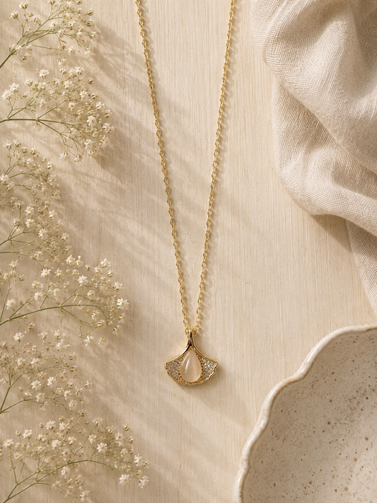 Ginkgo Leaf Necklace
