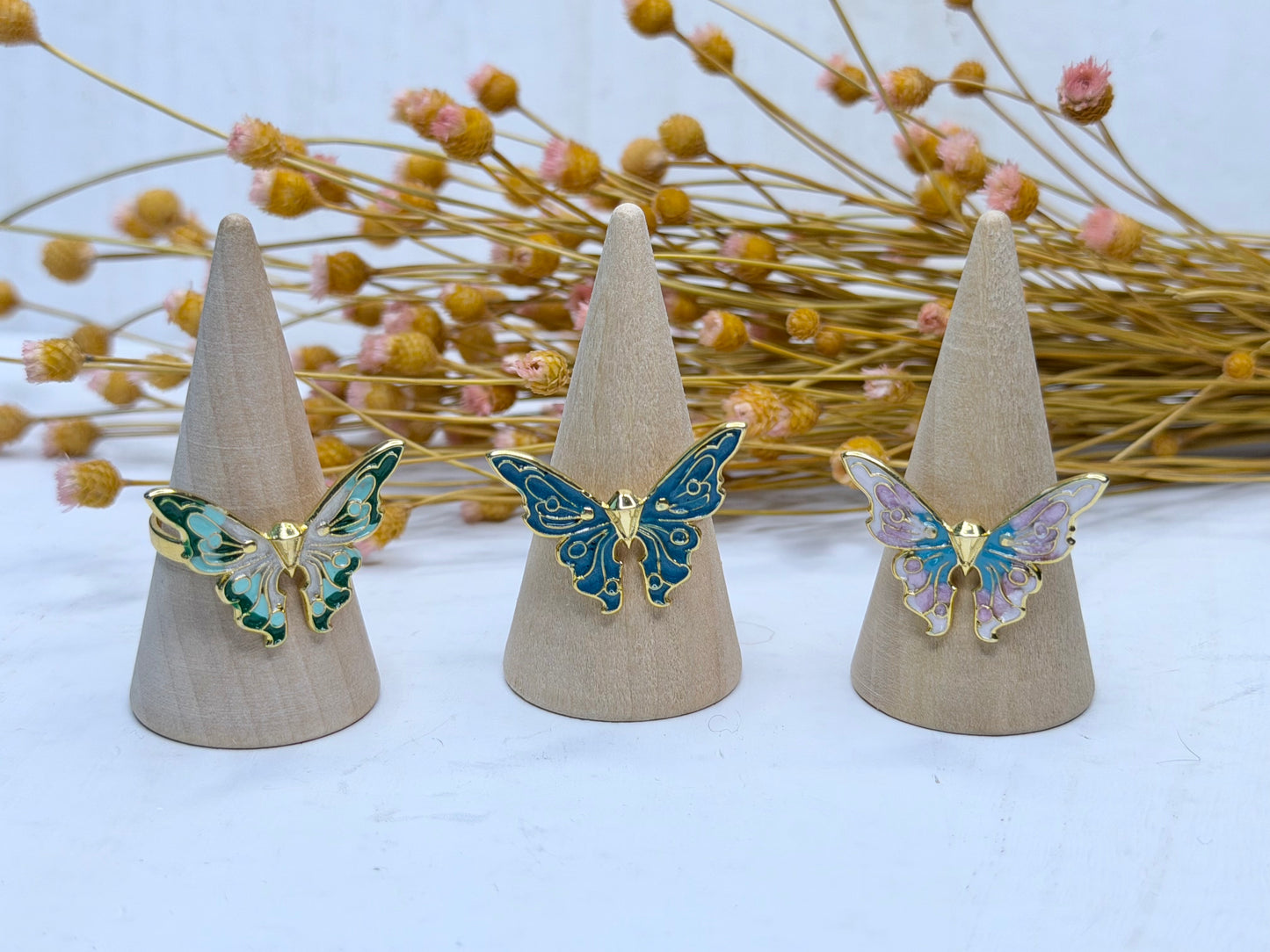 Whimsical Butterly Ring Collection